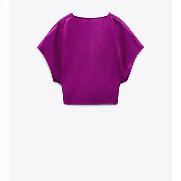 Zara knotted satin effect top - Picture 9 of 9